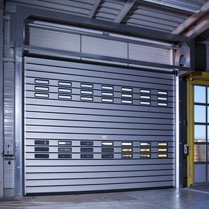 <span class=keywords><strong>Porte</strong></span> industrielle rapide à enrouler en aluminium spiralé à grande vitesse-<span class=keywords><strong>Porte</strong></span> <span class=keywords><strong>de</strong></span> <span class=keywords><strong>garage</strong></span> en métal <span class=keywords><strong>de</strong></span> sécurité coupe-vent - Product Image 1