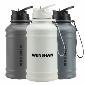 food grade 1.3L Stainless Steel Water Drinking Bottle Gym Sports Body Building Wholesale Comfortable Sleeve Adults Back School