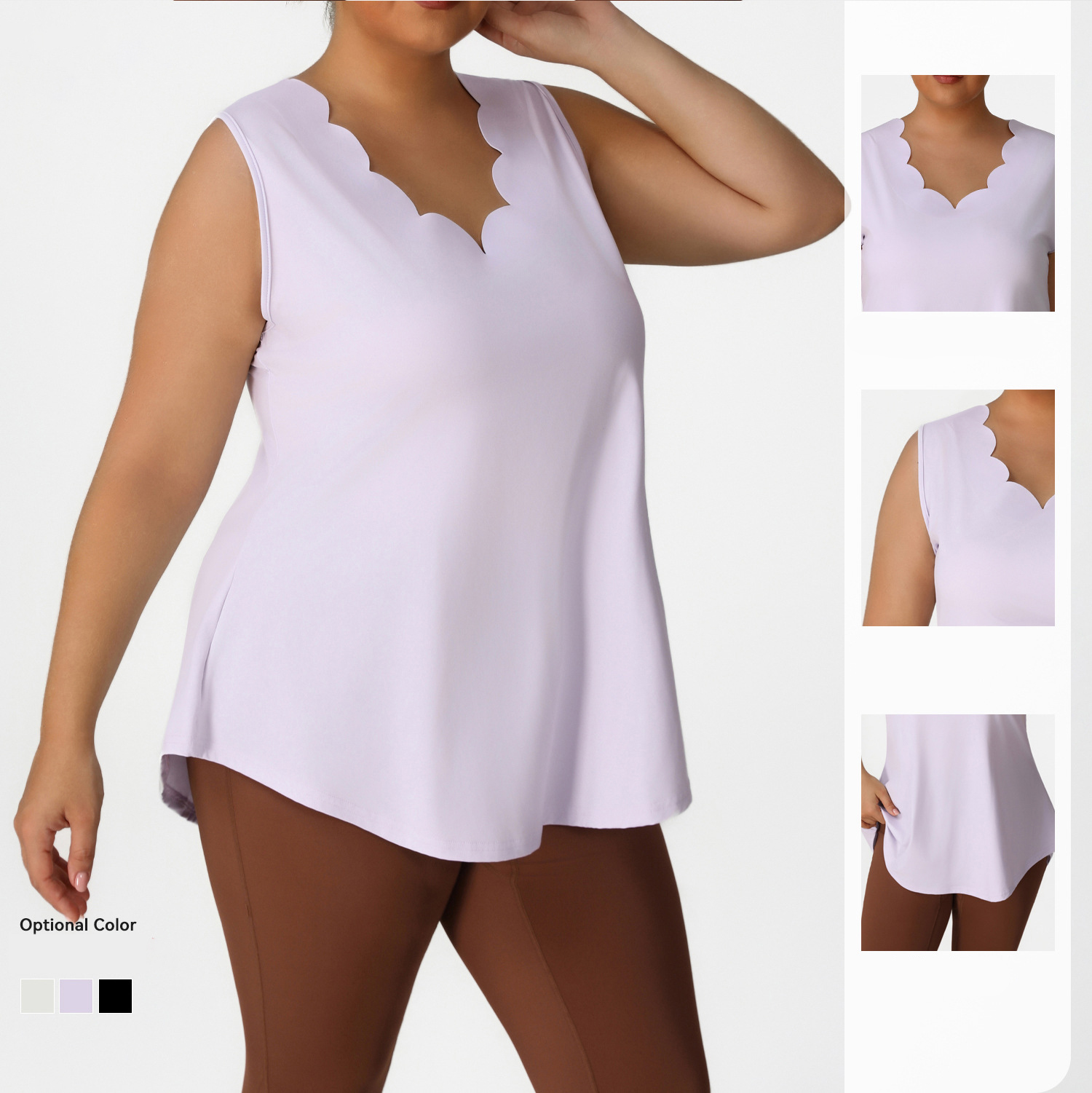 Plus Size Women Quick Dry Wave V Neck Breathable Sleeveless Loose Vest Fitness Gym Women Yoga Tank Top