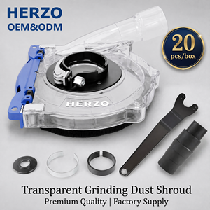 HERZO Cubierta Transparente Antipolvo <span class=keywords><strong>para</strong></span> <span class=keywords><strong>Amoladora</strong></span> Angular de 125mm, Material Plástico, 20 Unidades/<span class=keywords><strong>Caja</strong></span>, Accesorios <span class=keywords><strong>para</strong></span> Herramientas Eléctricas - Product Image 1