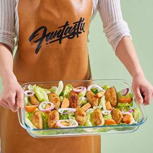 <span class=keywords><strong>Bandeja</strong></span> de <span class=keywords><strong>horno</strong></span> circular de vidrio de borosilicato alto, libre de BPA, apta para alimentos, apta para microondas, para hornear y con base plana. - Product Image 2