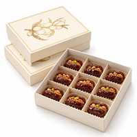 Boîte cadeau de luxe personnalisée avec logo, couvercle et base en carton rigide pour le Moyen-Orient et l'Europe, vente en gros, impression personnalisée