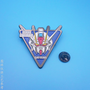 Broche de aleación de zinc con diseño de personaje de Gundam Mobile Suit, regalo para fanáticos del anime - Product Image 3