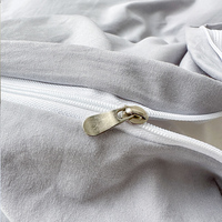 Parure de lit 4 pièces en pur coton respirant 200TC pour l'été – Housse de couette et drap-housse – Vente en gros – OEM ODM REACH – Climat chaud