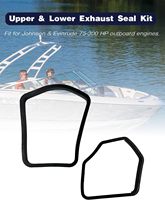 Kit de joints d'échappement supérieur et inférieur pour moteur hors-bord Johnson Evinrude |   75-300 HP, joints d'étanchéité du boîtier d'échappement de la boîte de vitesses, remplace 320936 320961