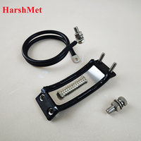 Kit de mise à la terre pour câble coaxial haute vitesse HarshGround HFG, fil de cuivre étamé de 1 m, protection contre les surtensions et les rayons, résistant aux intempéries, pour antenne