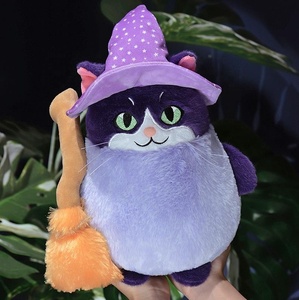 Oreiller en peluche fantôme d'Halloween Super drôle magicien chat peluche jouets personnalisés peluches de personnalisation pour les vacances - Product Image 4