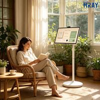 HRAY Layar Putar 27 Inci 4GB 64GB Penyimpanan Besar untuk Ruang Berjemur, Sudut Membaca E-Book, Mendukung OEM ODM