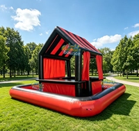 Tente de bar aquatique gonflable couleur personnalisée, pub gonflable flottant pour adultes, bar gonflable pour piscine extérieure pour fête d'été