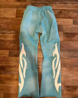 Pantalons de survêtement sur mesure OEM de qualité supérieure |   Pantalon de survêtement en molleton français 70% coton 30% polyester avec patch brodé