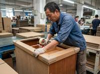 Meubles de cuisine modernes en bois massif sur mesure avec bac à riz dissimulé, organisateur multifonctionnel résistant à l'eau, dimensions personnalisées