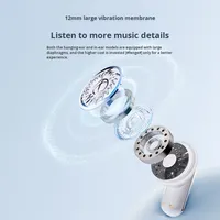 Casque audio OWS circum-auriculaire modèle Twin Couple avec écran numérique HD, longue autonomie et haute qualité sonore, écouteurs ouverts
