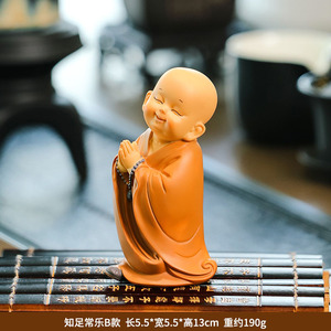 Figura de Monje Zen de Resina, Estilo de Dibujos Animados, Decoración para el Hogar, Decoración para Mesa de Té, Regalo - Product Image 3