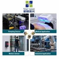Dioda Laser Inframerah Dekat Akurasi Tinggi Kelas Industri 808nm 300mW Kepala Laser UOC Baru untuk Penggunaan Perangkat Penginderaan