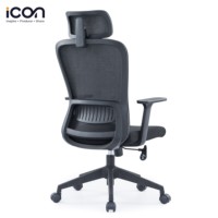 Chaise de bureau à domicile moderne avec dossier haut Design en maille scandinave Matériau en tissu durable
