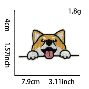 Nuevos Parches Bordados Termoadhesivos de Perros con Golden Retrievers, <span class=keywords><strong>Border</strong></span> Collies y Bulldogs Franceses para Bolsos, Ropa y Gorras - Product Image 5