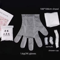 Kit de coloration capillaire jetable écologique, ensemble d'outils de coloration des cheveux, brosse, peigne, cape, gants pour salon et usage domestique