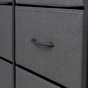 Commode autoportante moderne en tissu pour salon, durable, avec panneaux en MDF et acier inoxydable, en pin, disponible en plusieurs couleurs - Fournisseur en gros - Product Image 5