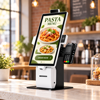 Terminal Android de commande automatique pour restaurant de pâtes avec écran tactile de 23,8 pouces pour la navigation dans le menu