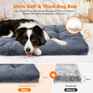Nobleza grande letto per cani grigio scuro XL taglia morbido e soffice materiale antiscivolo PP lettino per cani lavabile per piccoli animali - Product Image 3