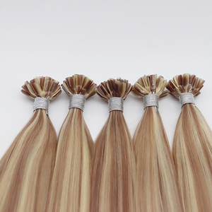 Extensions de cheveux à double pointe en U pur Extension de cheveux humains vierges italiens européens Kératine U V Tip pour salon - Product Image 6
