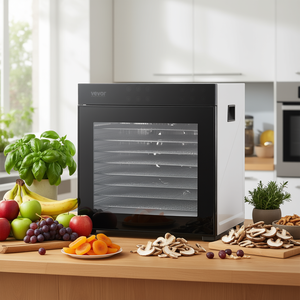 Deshidratador de Alimentos Eléctrico Vevor de 10 Bandejas, Acero Inoxidable, Control Digital, Temperatura Ajustable, Uso Comercial, 1300W - Product Image 2