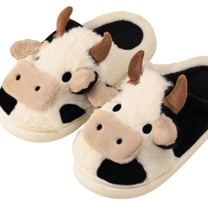 Simpatica pantofola di pelliccia animale per <span class=keywords><strong>donna</strong></span> uomo moda Kawaii soffice <span class=keywords><strong>pantofole</strong></span> invernali calde amanti dei cartoni animati orsacchiotto scarpe da casa - Product Image 6