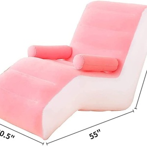 Inflatable Lounges <b>Folding</b> Lazy Floor Chair <b>Sofa</b> Lounger <b>Bed</b> Inflatable Chair With Armrests Home Furniture Foldable - Product Image 4