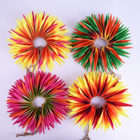 Fournisseur d'usine HB0001-2 4 couleurs Satin artificiel ÉLÉGANTE Fleur de paradis du soleil Tresse de cheveux Danse hawaïenne Fête Fleur de cheveux