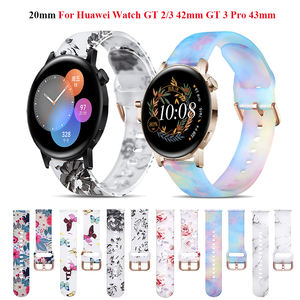 Correa de Silicona de 20 mm con Hebilla Dorada Rosa para Reloj Inteligente, Diseño Deportivo, Repuesto para Watch <span class=keywords><strong>GT</strong></span> <span class=keywords><strong>3</strong></span> <span class=keywords><strong>Pro</strong></span> de 43 mm en 6 Colores - Product Image 1