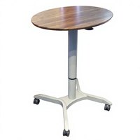 Table d'appoint relevable en métal pour bureau, table d'appoint mobile pour canapé, table d'appoint pour petit appartement, table ronde d'étude, style moderne et minimaliste