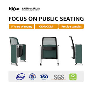 كرسي مسرح HOZE HS-1223C-6 حديث من سبائك الألومنيوم قابل للطي وصديق للبيئة ومتين ومريح للقاعات والسينما والمدارس - Product Image 2