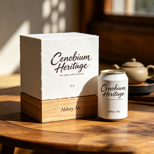 Scatola Regalo Premium Personalizzata OEM ODM Pieghevole con Stampa UV e Goffratura in Stile Belga per Presentazione di Birra Abbey - Product Image 2