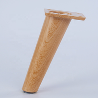 Pieds de meubles en plastique robustes, coniques, imitation bois, avec vis filetées pour canapé, chaise de salle à manger, table