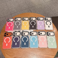 Étui de protection robuste et mat pour téléphone portable IVYMAX, design magnétique coloré ondulé IMD, nouveau modèle pour iPhone 14 15 16 17 18 Pro Max