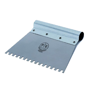 SPATOLE PER BOSTIK CON MANICO TUBOLARE '542' PAVAN 200 mm - Denti Trapezoidali - Product Image 1