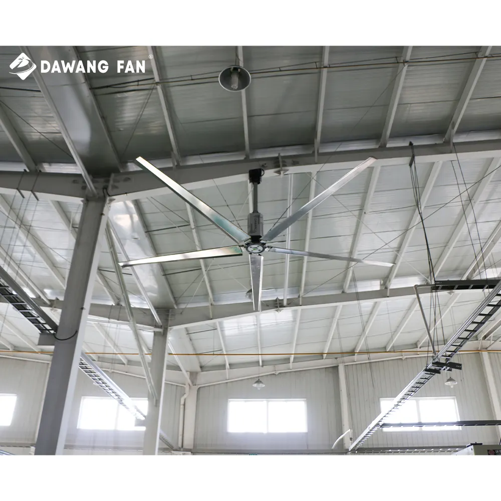 Nuovo ventilatore da fattoria con motore a corrente alternata Brushless da 16ft 18ft 20ft 22ft 24ft grande grande ventilatore industriale da soffitto Hvls