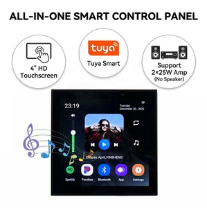 Panel de Control Inteligente para el Hogar de 4 Pulgadas, Reproductor de Música con Android 11, Pantalla Táctil de Pared para Automatización del Hogar, Compatible con Altavoz Amplificador de 2x25 W, <span class=keywords><strong>Spotify</strong></span> - Product Image 1