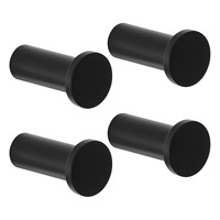 Crochets muraux robustes pour suspendre des manteaux, crochets décoratifs noirs pour l'entrée, la salle de bain, les serviettes de toilette, les vêtements, ronds