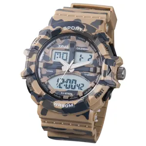 Armée bonne qualité de camouflage classique sport hommes poignet montre étanche numérique pour hommes