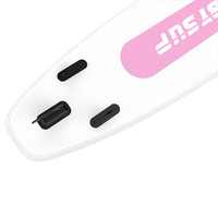 Planche de paddle gonflable rose personnalisée 10,6'x33"x6" avec technologie Drop Stitch, écologique et portable pour votre marque