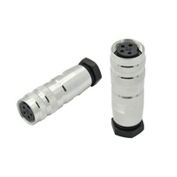 Serie M16 IP67 2 3 4 5 6 7 8 12 14 19 24 Pin M16 Conector circular impermeable Conector de montaje en campo