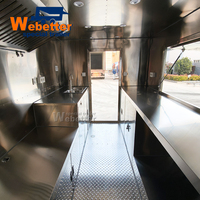 Webetter Maßgefertigter Foodtruck Quadratischer Burger- und Kaffee-Van Catering-Anhänger Imbisswagen für Kebab und Pizza Voll Ausgestatteter Restaurant-Foodtruck