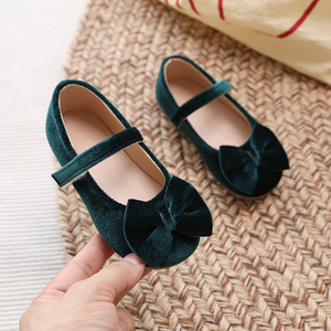 Nuove <span class=keywords><strong>Scarpe</strong></span> Basse da <span class=keywords><strong>Bambina</strong></span> Stile Principessa con Fiocco, Suola in Gomma, per <span class=keywords><strong>Danza</strong></span>, Primavera Autunno - Product Image 4