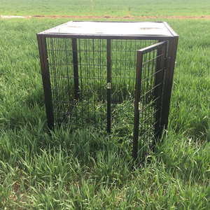 Black Galvanized Steel <strong>Dog</strong> <strong>Kennel</strong> Larger Wire Mesh Pet Cage Carrier for Indoor Use <strong>Heat</strong> Treated Yard Fence for Larger <strong>Dogs</strong> - Product Image 4