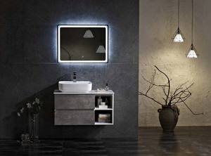 Wall Mount Mewah Modern <span class=keywords><strong>32</strong></span> Inci, Kabinet Kamar Mandi Hotel Wastafel Tunggal - Product Image 3