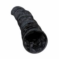 Tuyau de ventilation flexible de haute qualité en PVC robuste pour transfert d'air, avec crochets de suspension noirs pour usine et tunnel