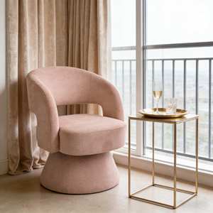 <span class=keywords><strong>Fauteuil</strong></span> pivotant 360° CARLFORD, chaise d'appoint en tissu doux, décoration de table, <span class=keywords><strong>fauteuil</strong></span> de loisirs pour la maison ou l'hôtel, pour salon ou chambre à coucher - Product Image 1