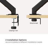 LDT112-C012E 17 "-32" 9kg support de bras de moniteur de ressort mécanique économique support d'ordinateur support de moniteur réglable en hauteur