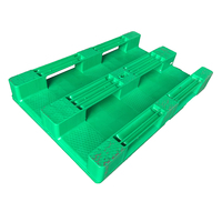 Palette Euro en HDPE 1200x1000 4 voies, palette en plastique recyclable robuste pour le stockage en entrepôt industriel